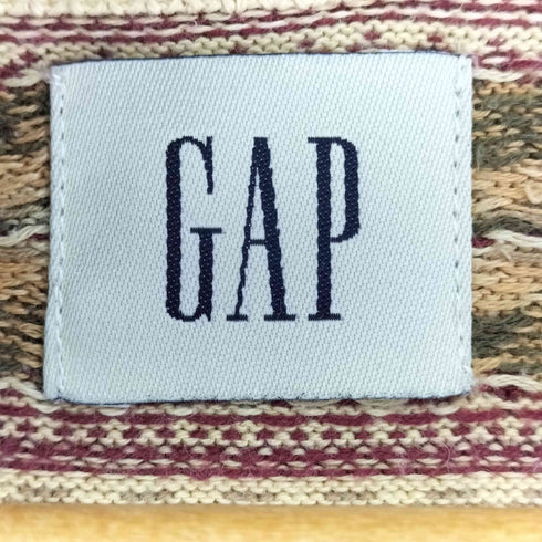 ギャップ Gap 90S OLD 総柄コットンニットベスト メンズ import:L