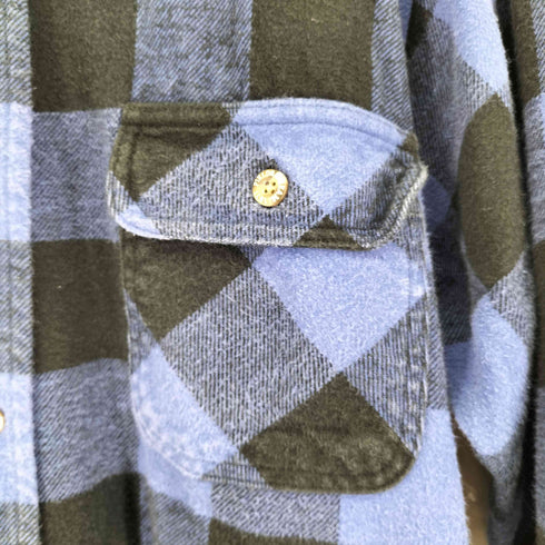 フイールドアンドストリーム FIELD&STREAM 90S L/S ブロックチェックネルシャツ メンズ import:XL