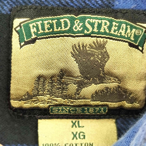 フイールドアンドストリーム FIELD&STREAM 90S L/S ブロックチェックネルシャツ メンズ import:XL