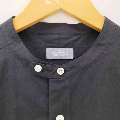 マッキントッシュフィロソフィー MACKINTOSH PHILOSOPHY L/S バンドカラーシャツ レディース JPN:2