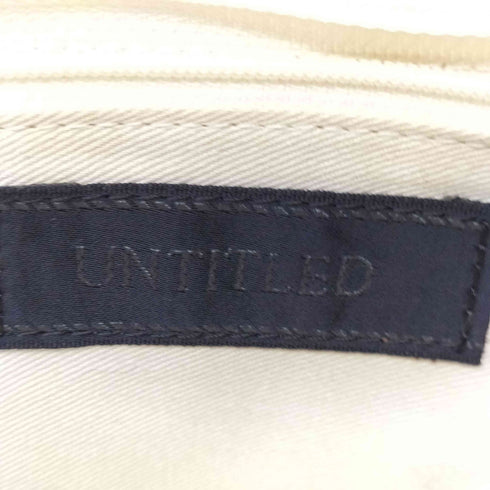 アンタイトル UNTITLED UNTITLED レザースクエアハンドバッグ キャンバス地 レディース