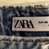 ザラ ZARA サイドスタッズ カットオフ デニムパンツ レディース 40