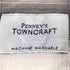 ぺニーズタウンクラフト PENNEYS TOWNCRAFT 復刻船タグ 開襟 L/S オンブレチェックシャツ メンズ