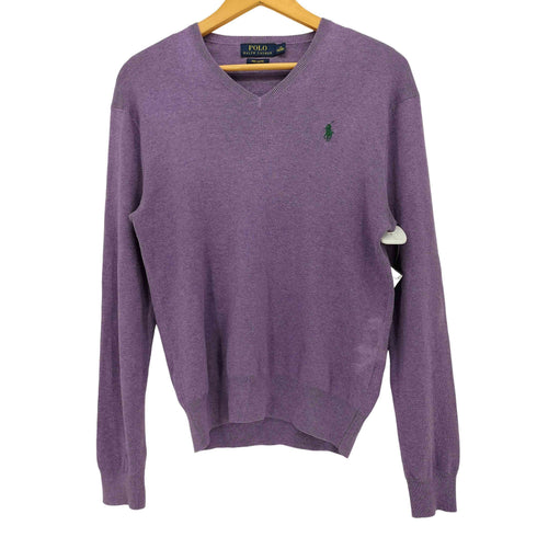 ポロラルフローレン POLO RALPH LAUREN PIMA COTTON スモールポニー刺繍Vネックニット レディース JPN:XS