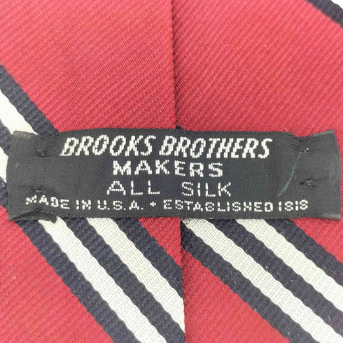 ブルックスブラザーズ BROOKS BROTHERS ストライプ柄 総シルク ネクタイ メンズ