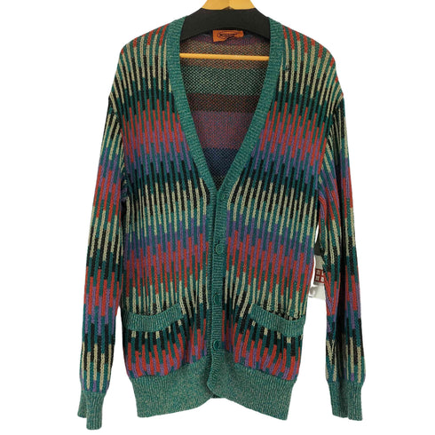 ミッソーニ ウオモ MISSONI UOMO イタリア製 マルチカラーカーディガン メンズ 48