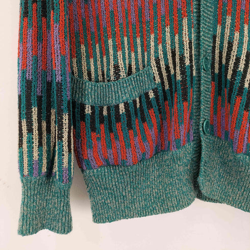 ミッソーニ ウオモ MISSONI UOMO イタリア製 マルチカラーカーディガン メンズ 48