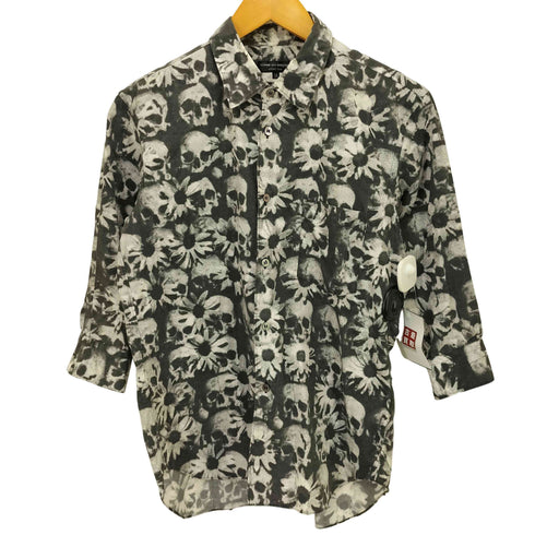 コムデギャルソンオムプリュス COMME des GARCONS HOMME PLUS 2011SS スカル期 総柄L/Sシャツ メンズ XS