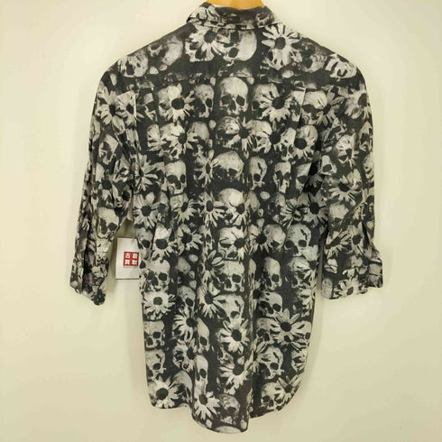 コムデギャルソンオムプリュス COMME des GARCONS HOMME PLUS 2011SS スカル期 総柄L/Sシャツ メンズ XS