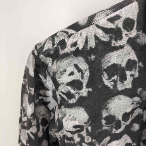 コムデギャルソンオムプリュス COMME des GARCONS HOMME PLUS 2011SS スカル期 総柄L/Sシャツ メンズ XS