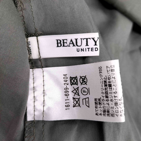 ビューティーアンドユースユナイテッドアローズ BEAUTY & YOUTH UNITED ARROWS バンドカラーシアー袖レイヤードシャツ レディース