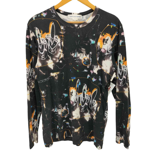 コムデギャルソンシャツ COMME des GARCONS SHIRT 総柄クルーネックL/S TEE メンズ L