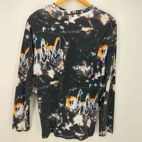 コムデギャルソンシャツ COMME des GARCONS SHIRT 総柄クルーネックL/S TEE メンズ L