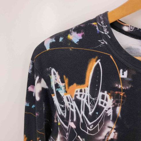 コムデギャルソンシャツ COMME des GARCONS SHIRT 総柄クルーネックL/S TEE メンズ L
