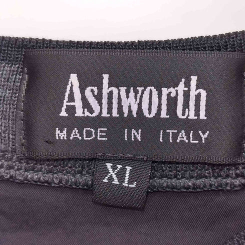 Asheorth 袖ロゴ刺繍 スエードライク ピステ メンズ import:XL