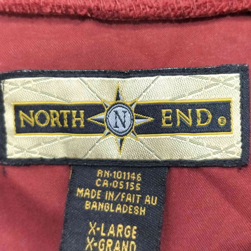 ノースエンド NORTH END 袖ロゴワッペン ポリエステル プルオーバー ピステ メンズ import:XL