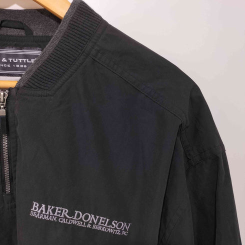 PAGE&TUTTLE 企業ロゴ ハーフジップ プルオーバー ジャケット メンズ import:M