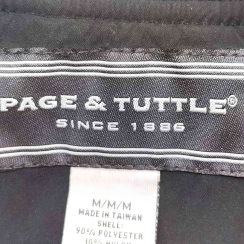 PAGE&TUTTLE 企業ロゴ ハーフジップ プルオーバー ジャケット メンズ import:M