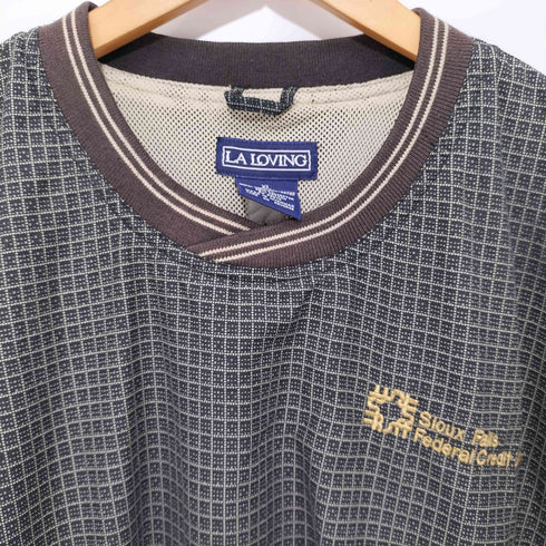 LA LOVING 企業ロゴ 総柄 ピステ メンズ import:XL