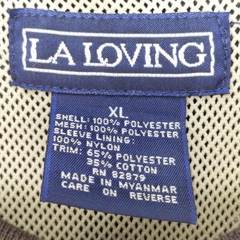 LA LOVING 企業ロゴ 総柄 ピステ メンズ import:XL