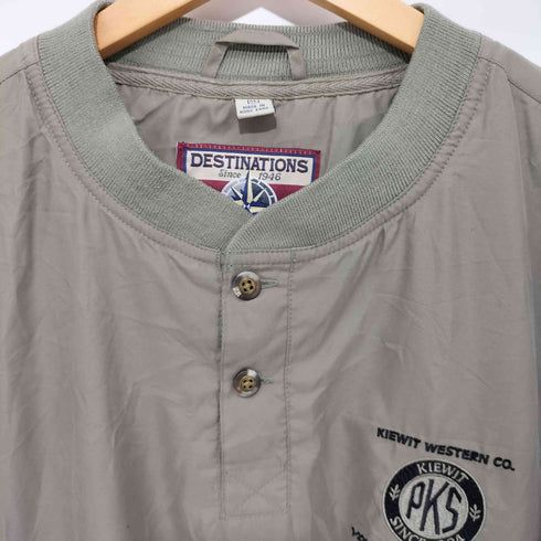 DESTINATIONS 企業ロゴ ハーフボタン ポリエステル ジャケット メンズ import:XL