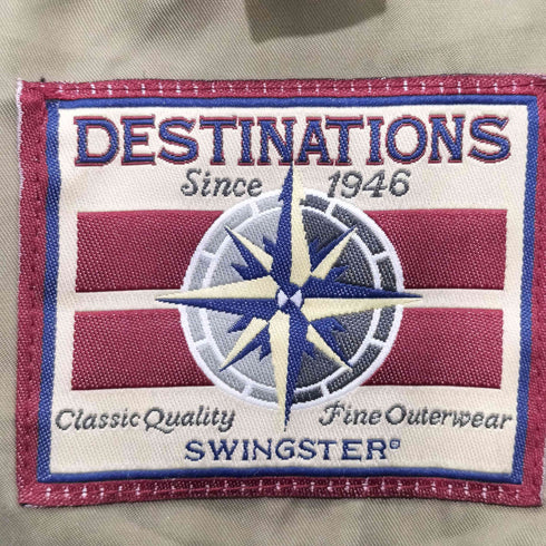 DESTINATIONS 企業ロゴ ハーフボタン ポリエステル ジャケット メンズ import:XL