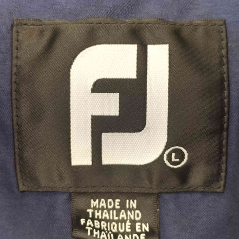 FJ 企業ロゴ ハーフボタン フライフロント ラグランプルオーバー ポリエステルジャケット メンズ import:L