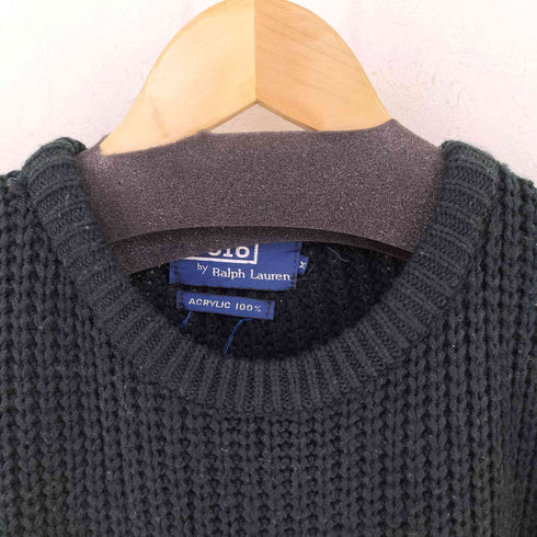 ポロバイラルフローレン Polo by RALPH LAUREN ポニーワッペン クルーネックニット メンズ import:M