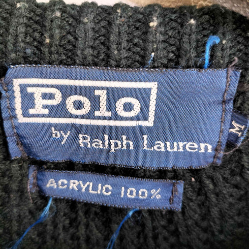 ポロバイラルフローレン Polo by RALPH LAUREN ポニーワッペン クルーネックニット メンズ import:M