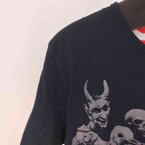 CUL-T Y2K 6 ボーン スカル バンドTシャツ メンズ import:M