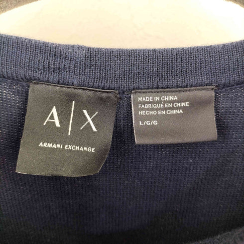 アルマーニエクスチェンジ ARMANI EXCHANGE コットン クルーネックニット メンズ import:L