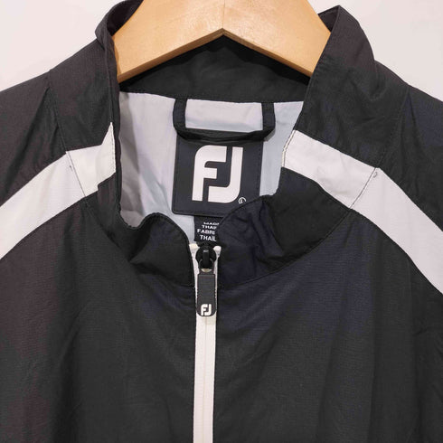 FJ 企業ロゴ ハーフジップ ポリエステル プルオーバージャケット メンズ import:L