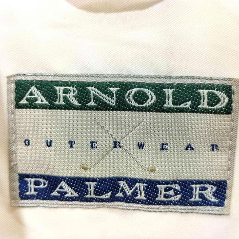 アーノルドパーマー Arnold Palmer 80-90s ロゴ刺繍 スリランカ製 ハーフジップ プルオーバージャケット メンズ import:XL