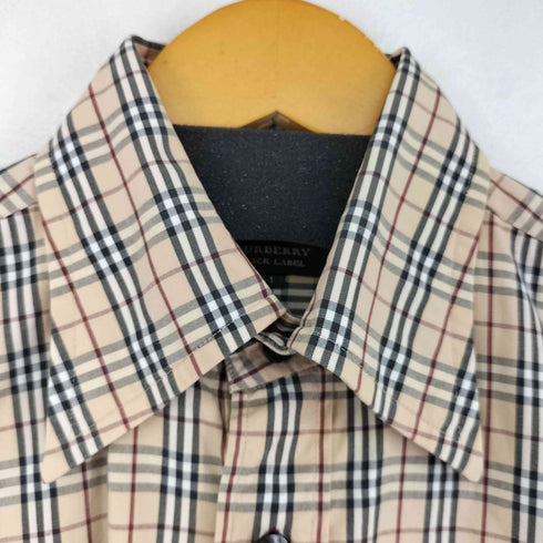 バーバリーブラックレーベル BURBERRY BLACK LABEL ノバチェック L/S シャツ メンズ JPN:1