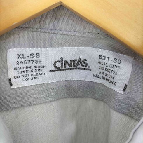 シンタス CINTAS メキシコ製 企業ロゴ 刺繍 S/S ワークシャツ メンズ import:XL