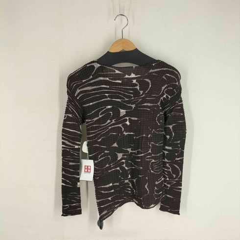 イッセイミヤケ ISSEY MIYAKE 98AW 総柄 プリーツカットソー レディース JPN:M