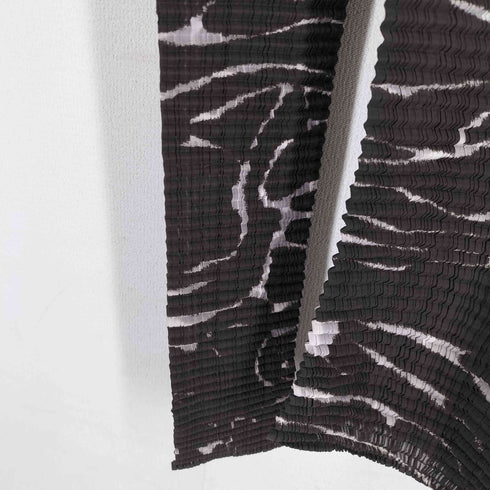 イッセイミヤケ ISSEY MIYAKE 98AW 総柄 プリーツカットソー レディース JPN:M