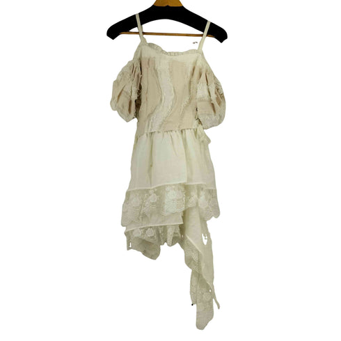 localmansion アシンメトリーレースデザイン S/S ワンピース レディース import:S