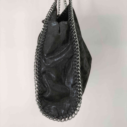 フェイクレザーハンドバッグ ホイップステッチ カーブチェーン ファラベラ Falabella レディース