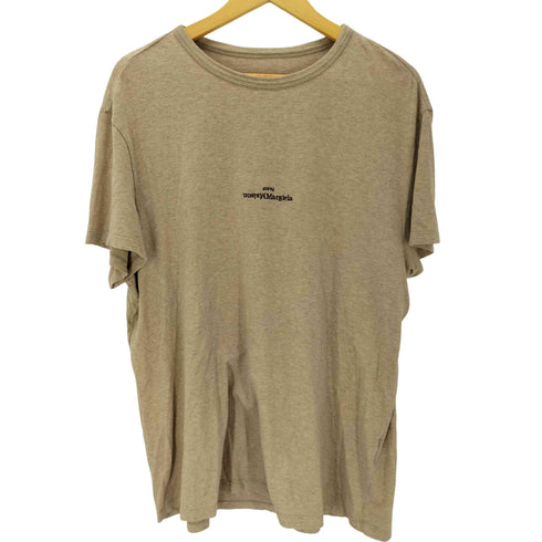 メゾンマルジェラ Maison Margiela コットンジャージーメランジクルーネックS/Sロゴカットソー メンズ JPN:52