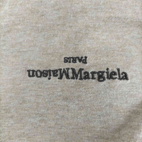 メゾンマルジェラ Maison Margiela コットンジャージーメランジクルーネックS/Sロゴカットソー メンズ JPN:52