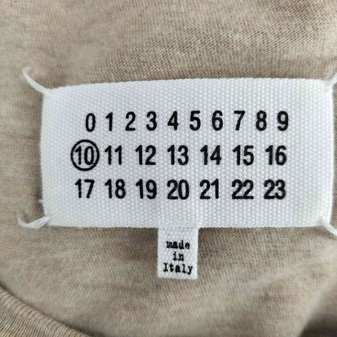 メゾンマルジェラ Maison Margiela コットンジャージーメランジクルーネックS/Sロゴカットソー メンズ JPN:52
