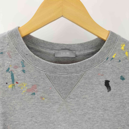 ディオール Dior ペイント加工 ロゴ 刺繍 オーバーサイズ Tシャツ メンズ JPN:S