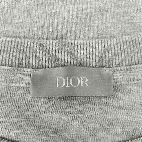 ディオール Dior ペイント加工 ロゴ 刺繍 オーバーサイズ Tシャツ メンズ JPN:S