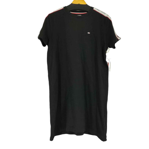 トミージーンズ tommy jeans ロゴライン 半袖ワンピース レディース JPN:M
