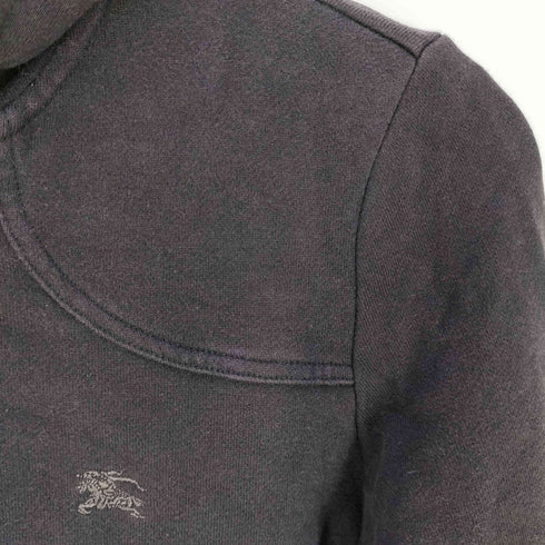 バーバリーブルーレーベル BURBERRY BLUE LABEL ロゴ刺繍 ジップアップパーカー レディース 38