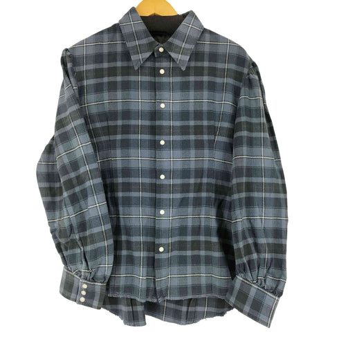 マウジー moussy PLAID PUFF SLEEVE OVER シャツ レディース FREE