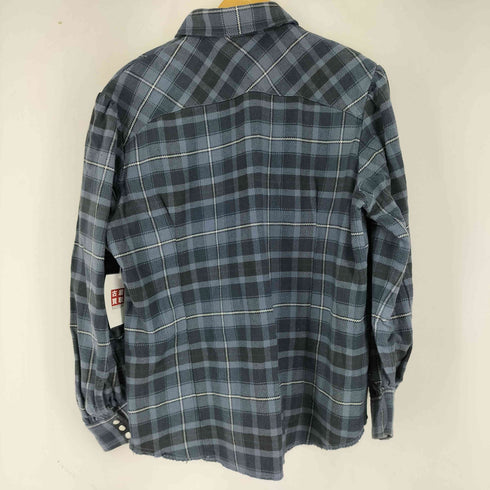 マウジー moussy PLAID PUFF SLEEVE OVER シャツ レディース FREE