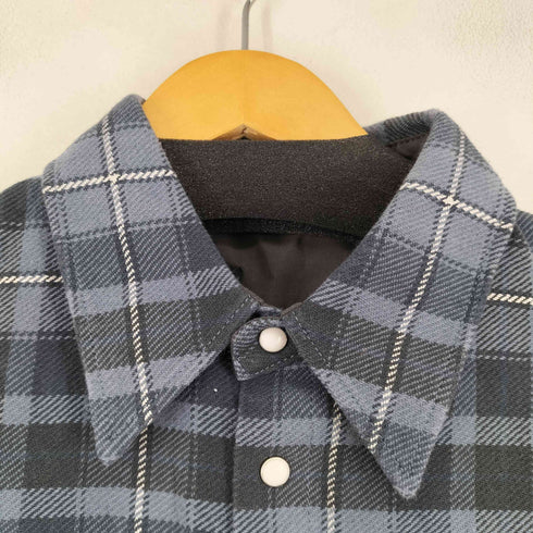 マウジー moussy PLAID PUFF SLEEVE OVER シャツ レディース FREE