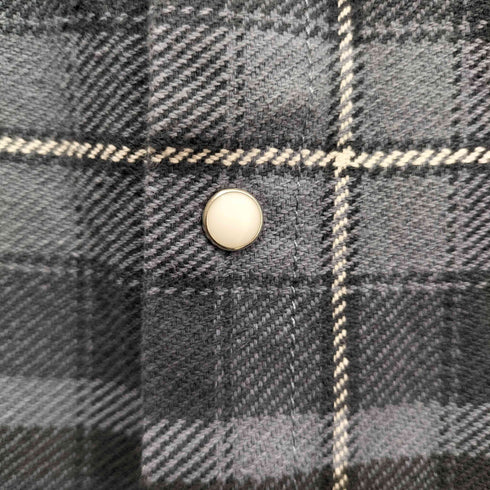 マウジー moussy PLAID PUFF SLEEVE OVER シャツ レディース FREE